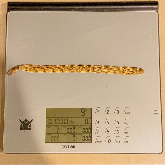 14k Solid Gold Vintage Style Braided Bracelet - Picture 2 of 3